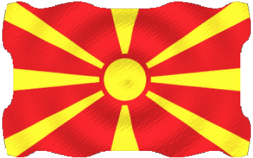 Waving Macedonia Europe Flags 