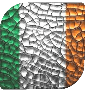 Quadrato Irlanda Europa Bandiere 