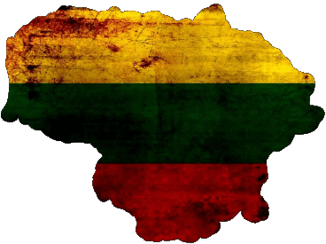 Carte Lituanie Europe Drapeaux 