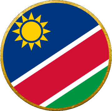 Rond Namibie Afrique Drapeaux 