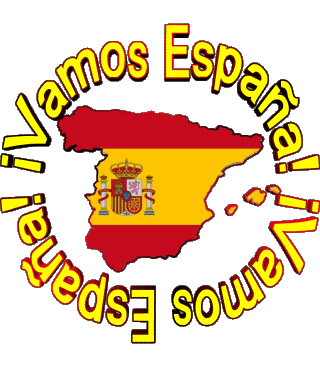 Bandera Vamos España Spagnolo Messagi 