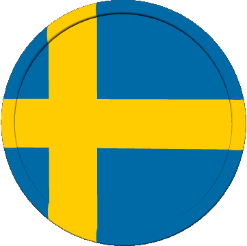 Rond Suède Europe Drapeaux 