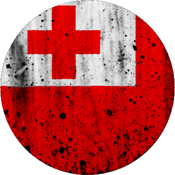 Runde Tonga Ozeanien Fahnen 