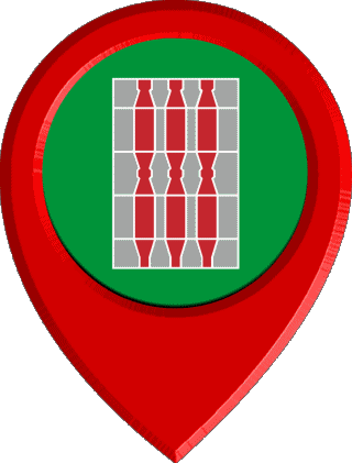 Perno di posizione Umbria Italia Europa Bandiere 