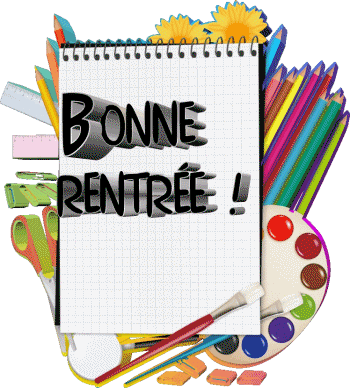 011 Fondo transparente Bonne Rentrée Francés Mensajes 