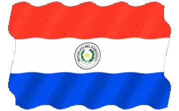 Welligkeit Paraguay Amerika Fahnen 