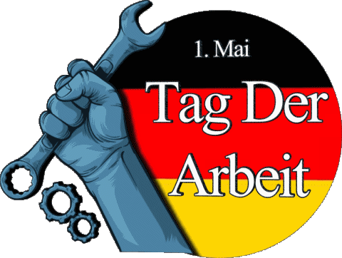 Tag Der Arbeit - Deutschland 1. Mai Tedesco Messagi 