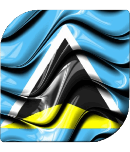 Platz St. Lucia Amerika Fahnen 