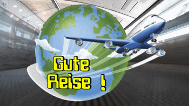 003 Fond Animé Gute Reise Allemand Messages 