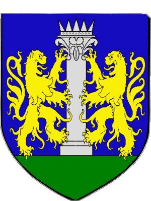 Blasón-Blasón AJACCIO 20 Departamentos - Ciudades Francia Banderas 