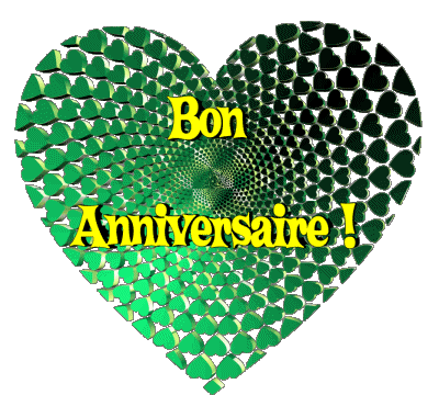 010 Coeur Bon Anniversaire Français Messages 