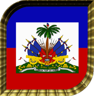 Carré Haïti Amériques Drapeaux 
