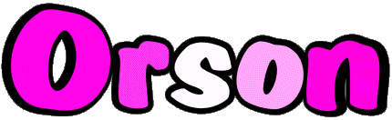 Orson O MASCULINE -  UK - USA - IRL - AUS - NZ First Names 