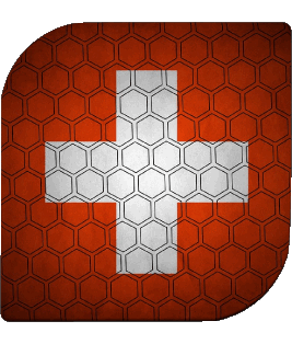 Square Swiss Europe Flags 