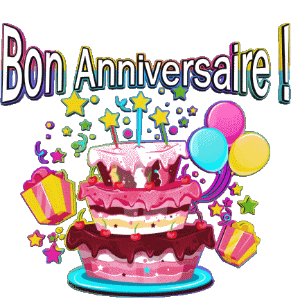 003 Gateaux Bon Anniversaire Français Messages 