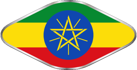 Ovale 02 Etiopia Africa Bandiere 