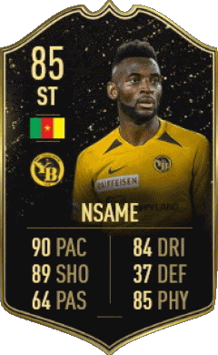 Jean-Pierre Nsame Cameroun F I F A - Joueurs Cartes Jeux Vidéo Multi Média 