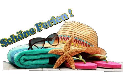05 Transparent Background Schöne Ferien German Messages 