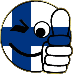 Smiley - OK Finland Europe Flags 