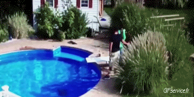 Fallire Piscina PERSONE Umorismo -  Fun 