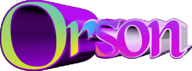 Orson O MASCULINE -  UK - USA - IRL - AUS - NZ First Names 