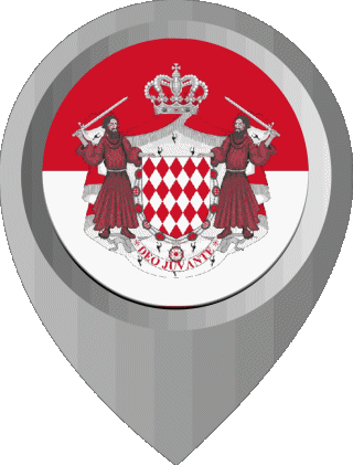 Perno di posizione Monaco Europa Bandiere 