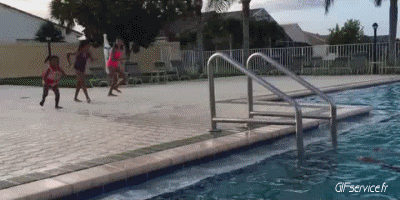 Scheitern Schwimmbad MENSCHEN Humor -  Fun 