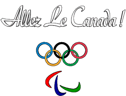 Jeux Olympiques Allez Le Canada Francese Messagi 
