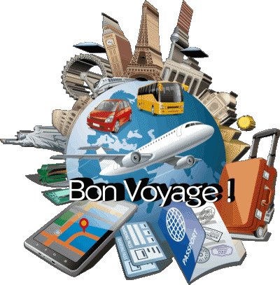 02 Fond Transparent Bon Voyage Français Messages 