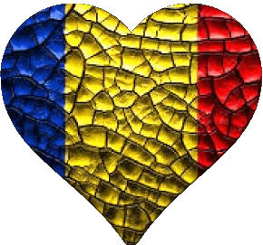 Cuore Chad Africa Bandiere 