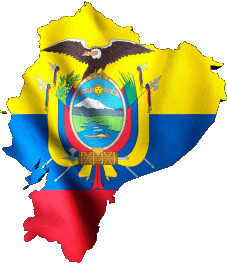 Map Ecuador America Flags 