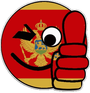 Smiley - OK Monténégro Europe Drapeaux 