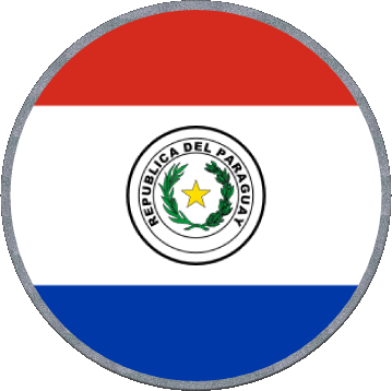 Tondo Paraguay America Bandiere 