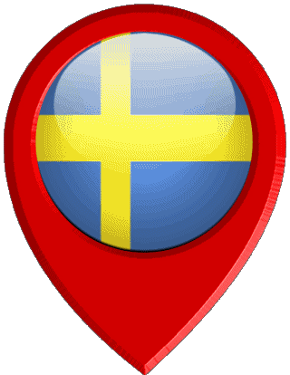 Standort-Pin Wildleder Europa Fahnen 