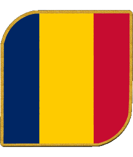 Carré Tchad Afrique Drapeaux 