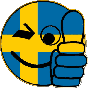 Smiley - OK Sweden Europe Flags 