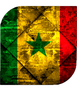 Plaza Senegal África Banderas 