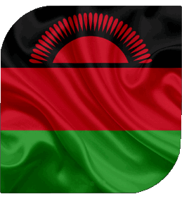 Square Malawi Africa Flags 