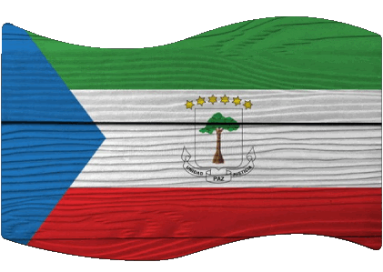 Rectangle Guinée Equatorial Afrique Drapeaux 