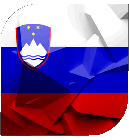 Square Slovenia Europe Flags 