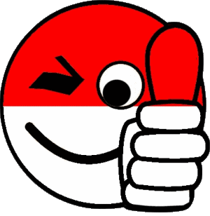 Smiley - OK Indonesia Asia Banderas 