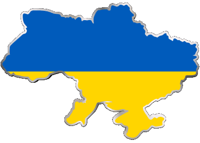 Carta Geografica Ucraina Europa Bandiere 