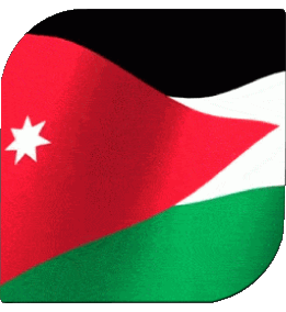 Square Jordan Asia Flags 