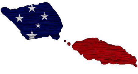 Map Samoa Oceania Flags 