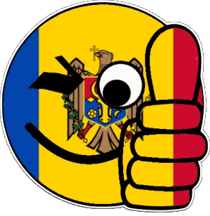 Smiley - OK Moldavie Europe Drapeaux 