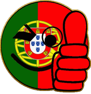 Smiley - OK Portugal Europa Fahnen 