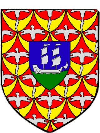 Blason-Blason LE PORT 974 Départements - Villes France Drapeaux 