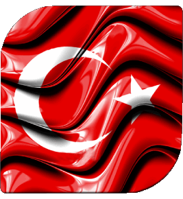 Carré Turquie Asie Drapeaux 