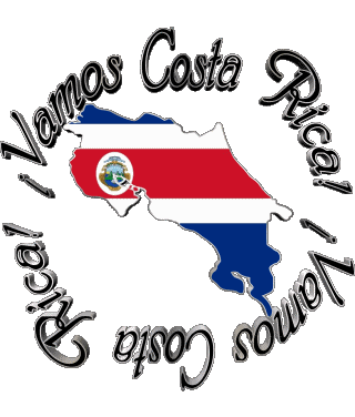 Bandera Vamos Costa Rica Espagnol Messages 