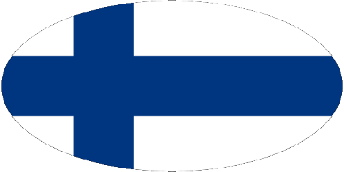 Oval Finlandia Europa Banderas 